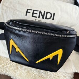 Fendi Monster Bug’s Eyes Leather Belt Bag